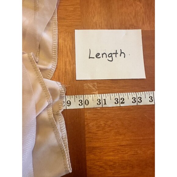 Metrowear Plus size sheer pleated striped tan stretch waist pull on skirt 3X - Picture 6 of 6